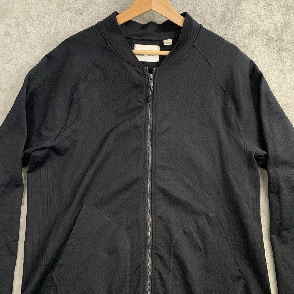 Adidas Reigning Champ Jacket Mens Large Gray Full Zip Knit Athletic Outerwear - Picture 5 of 9